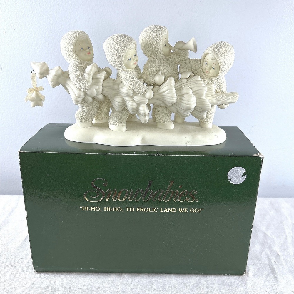 Dept 56 Snowbabies Hi-Ho To Frolic Land We Go Figurine with Box